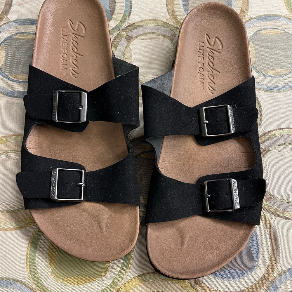 Skechers Women’s Black Sandals Size 9